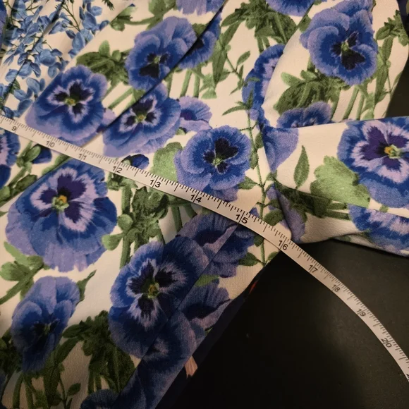 Alice & Olivia Blue Macey Floral Blazer Fitted Size 2 - Picture 11 of 12